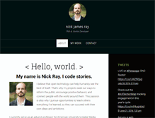 Tablet Screenshot of nickjamesray.com